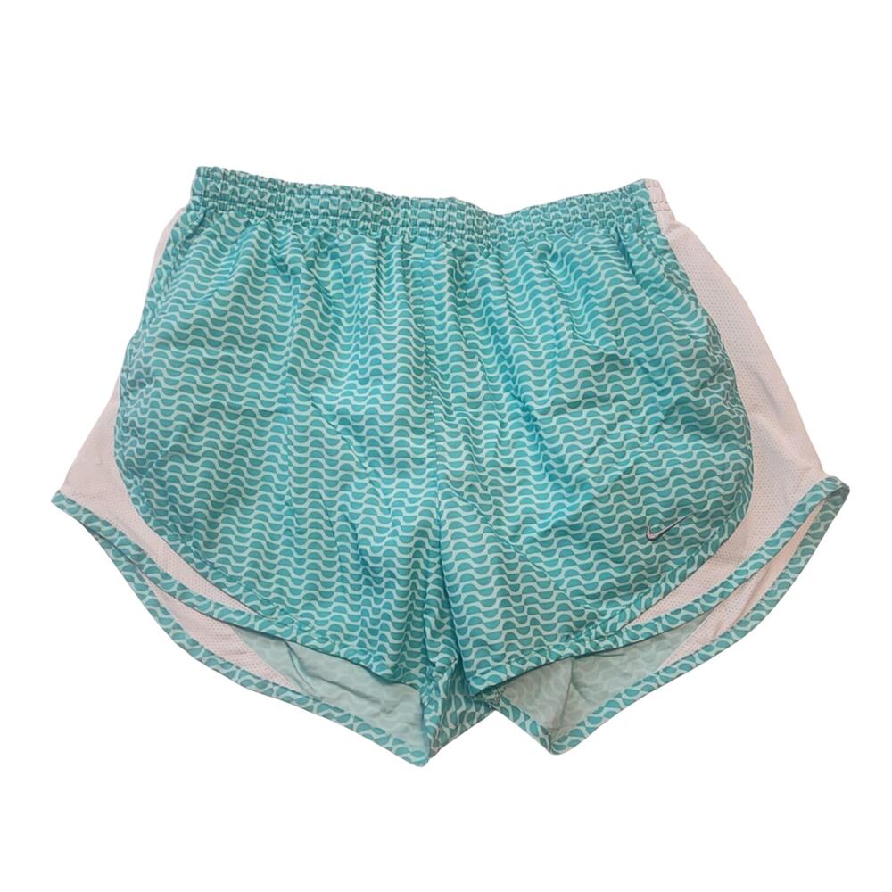 Nike Dri-Fit Running Shorts, M - teal & white
